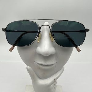 Vintage Technolite Flex Gunmetal Pilot Sunglasses Frames TLF521